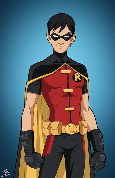 robin in young justice|More.